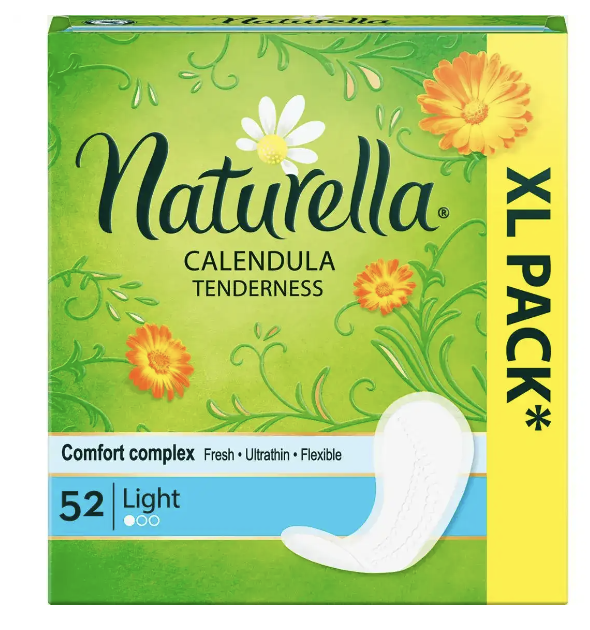 Гігієнічні прокладки NATURELLA щоденні ароматизовані Calendula Tenderness Лайт Trio 52шт